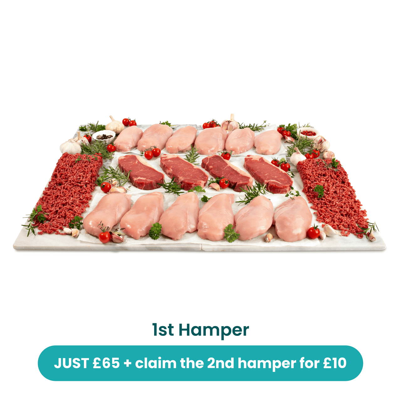 Buy 1 hamper & claim a 2nd hamper for £10